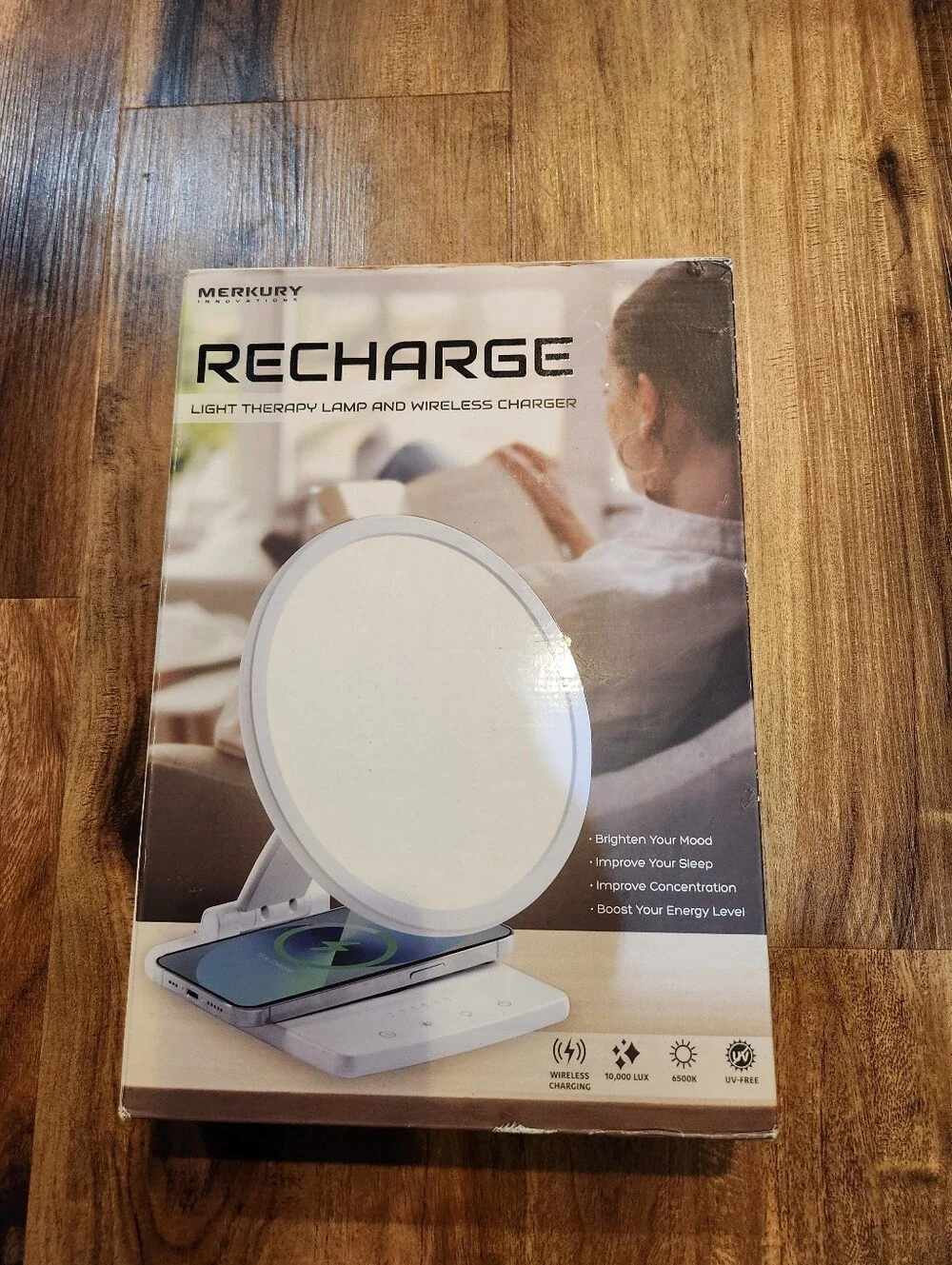 Recharge White Light Therapy Lamp with Wireless Charger